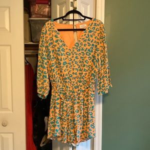 Chic soul leopard print romper